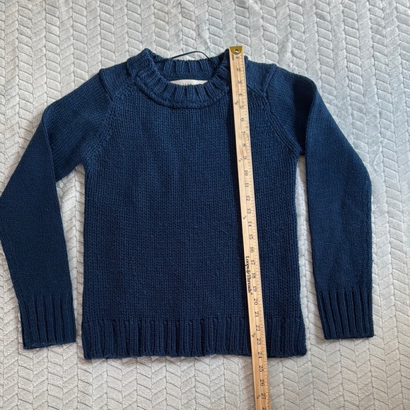 Zaraknit  Deep Blue Crew Neck Sweater Size S - Picture 3 of 7